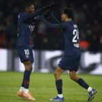 El Ángel Rojo de Francia, Dembélé, da un golpe clave para mantener a punto al PSG en la lucha por la corona de la Ligue 1.